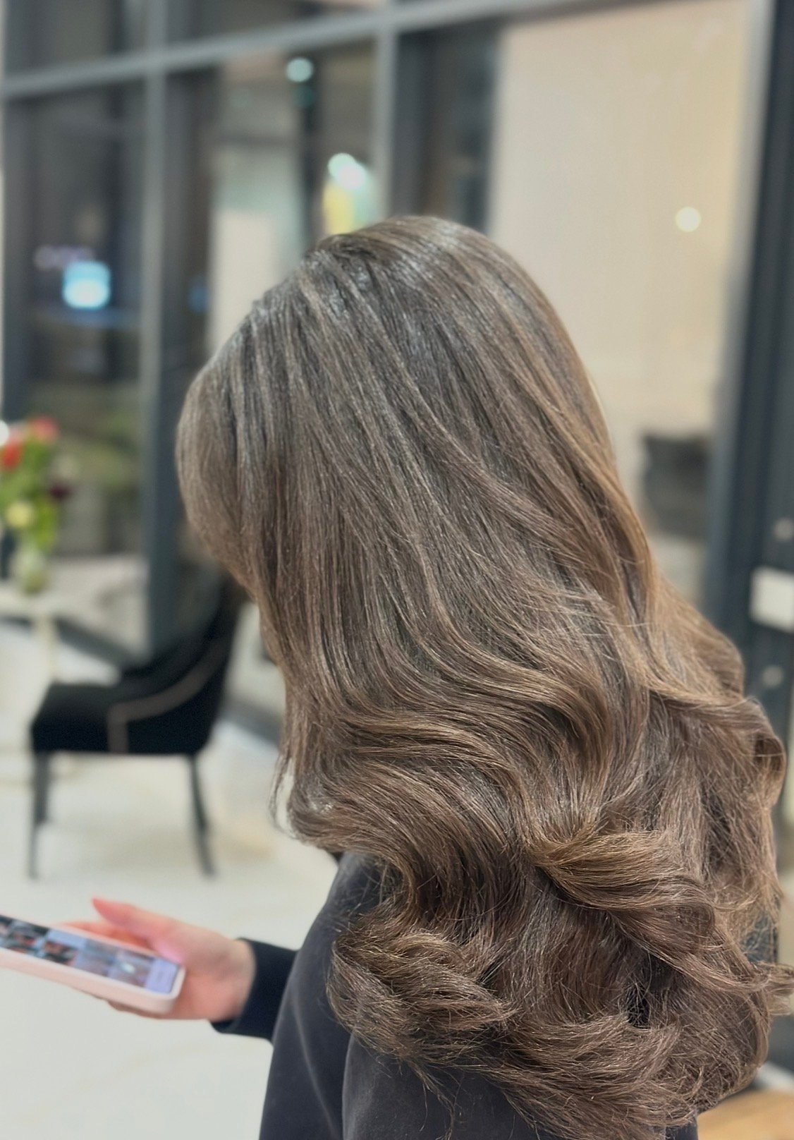 Wash , Set & Style ( long hair ) 