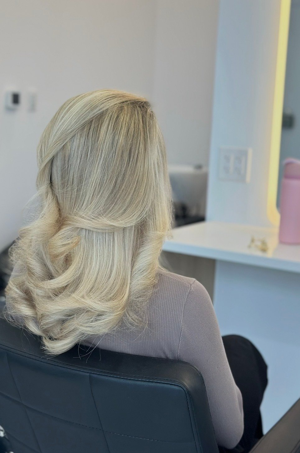 Touch up roots  full head Highlights + Signature Cut & Blowout